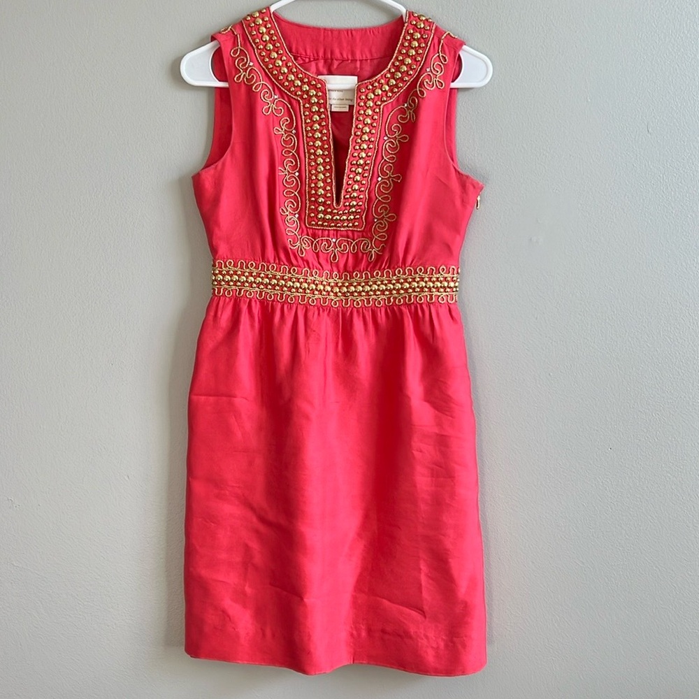 Kate Spade Embellished Silk Dress, Sz 0